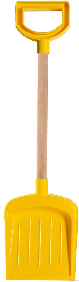 Androni Lopata s dřevěnou násadou a rukojetí - délka 53 cm, žlutá - obrázek 1
