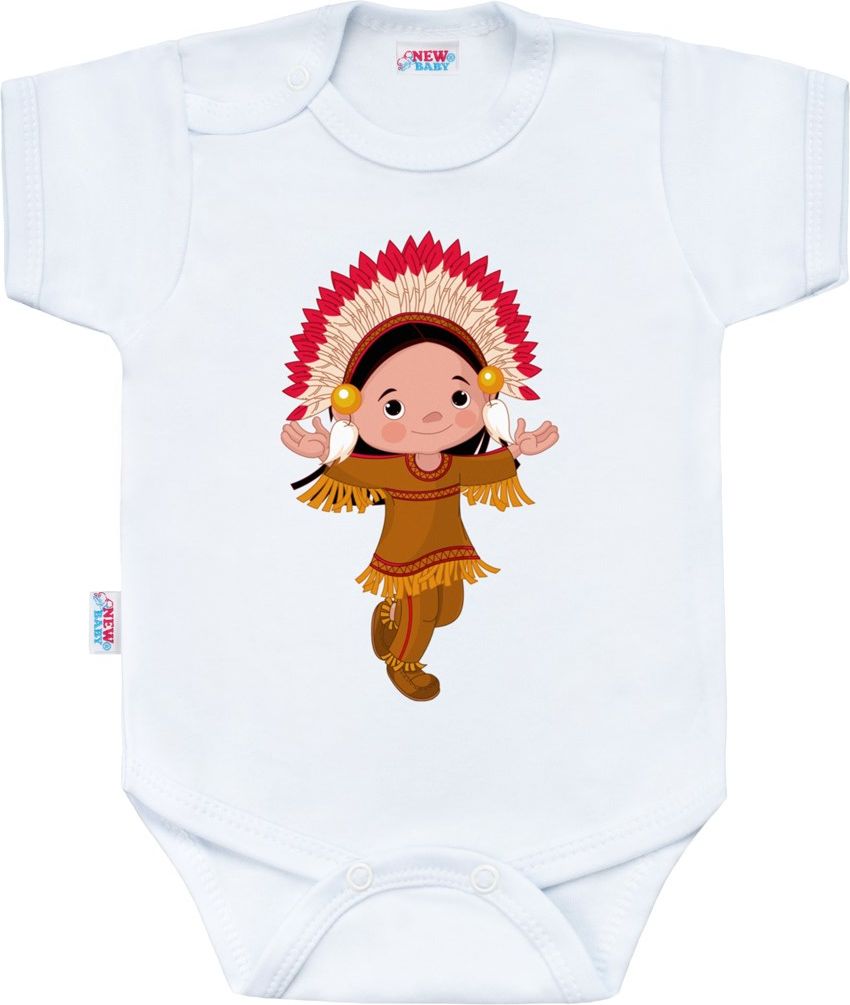 Body s potiskem New Baby Indian Boy - 68 (4-6m) - obrázek 1