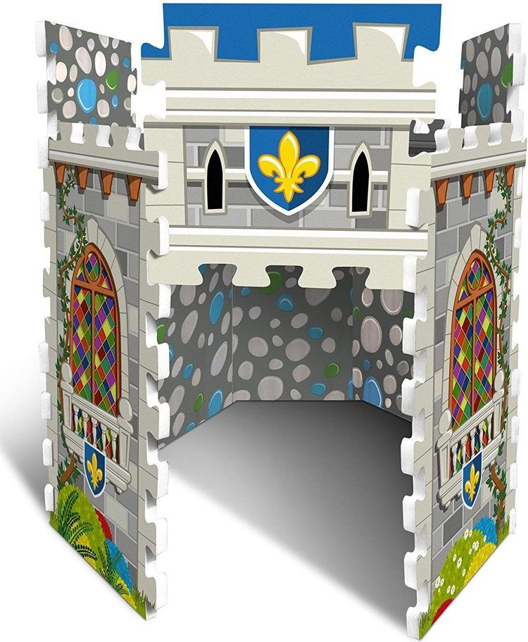 STAMP TP674008 - 3D pěnové podlahové puzzle hrad - 14 dílů - obrázek 1