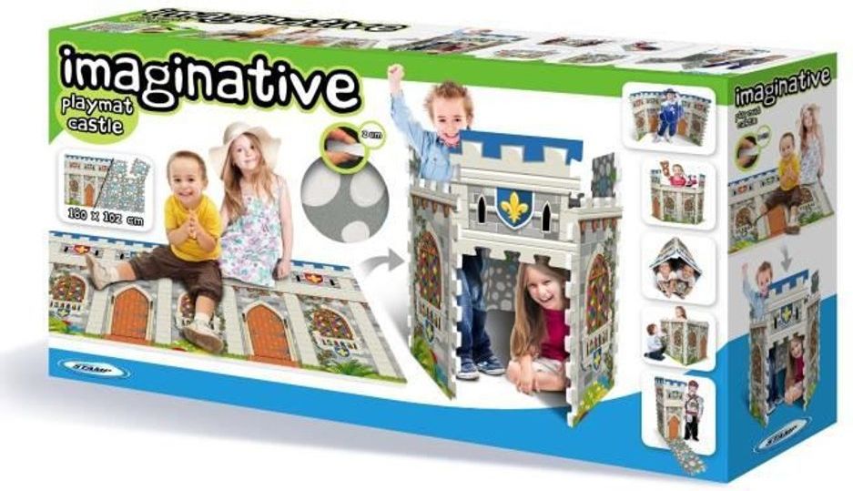 STAMP TP674008 - 3D pěnové podlahové puzzle hrad - 14 dílů - obrázek 2