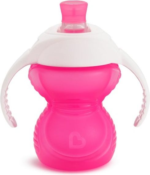 Munchkin - Click Lock hrneček s oušky a pítkem 237ml - růžový - obrázek 1