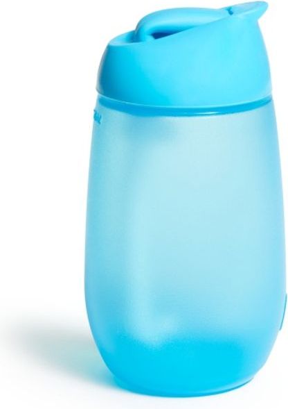 Munchkin - Hrneček s brčkem Simple Clean 296ml - modrý - obrázek 1