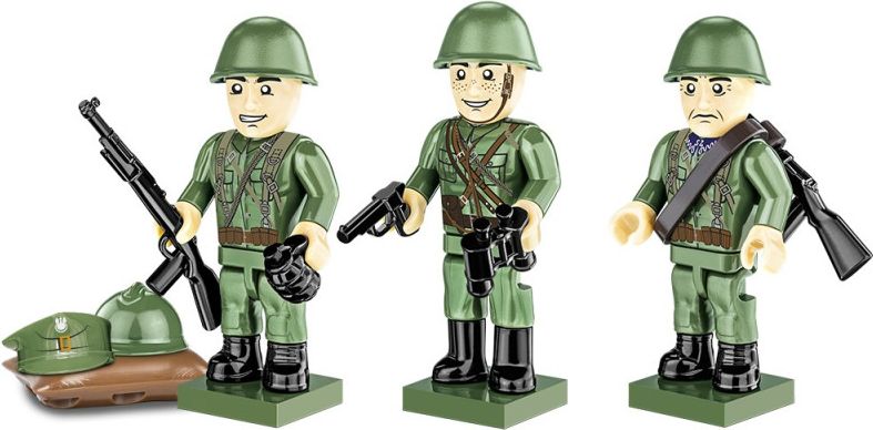 Cobi 3 figurky s doplňky Polská pěchota 1939, 30 k - obrázek 2