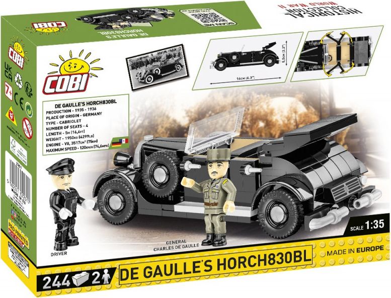 Cobi De Gaulle's 1936 Horch 830 BL, 1:35, 244 k, 2 f - obrázek 2