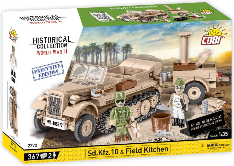 Cobi II WW Sd.Kfz. 10 a polní kuchyně, 1:35, 370 k, 2 f EXECUTIVE EDITION - obrázek 1
