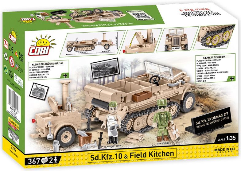 Cobi II WW Sd.Kfz. 10 a polní kuchyně, 1:35, 370 k, 2 f EXECUTIVE EDITION - obrázek 4