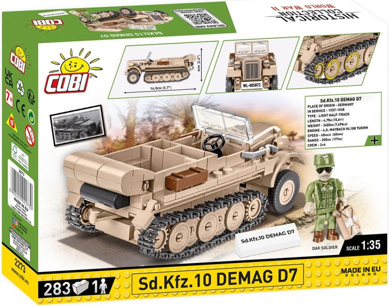 Cobi II WW Sd.Kfz. 10 DEMAG, 1:35, 280 k, 1 f - obrázek 3