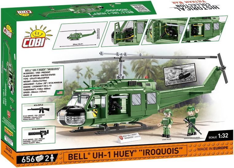 Cobi Vietnam War BELL UH-1 HUEY IROQUOIS, 1:32, 656 k, 2 f - obrázek 3