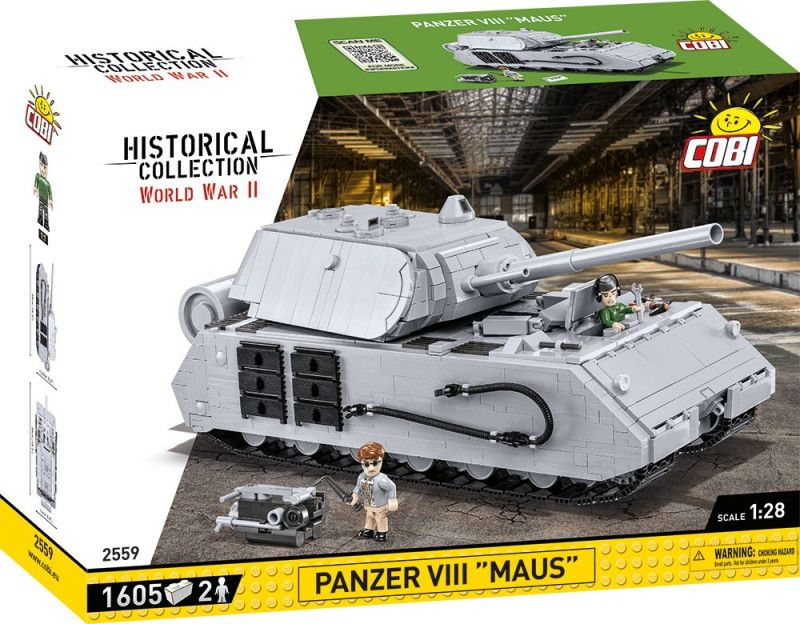 Cobi II WW Panzer VIII MAUS, 1605 k, 2 f - obrázek 1