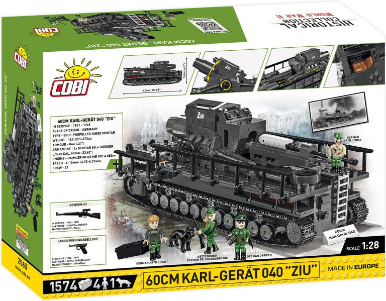 Cobi II WW 60 cm Karl-Gerat 040 "Ziu", 1:28, 1574 k, 5 f - obrázek 2