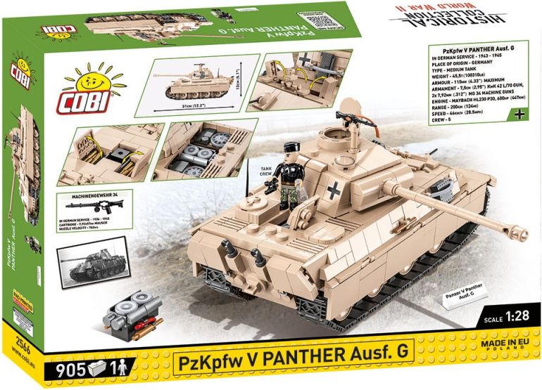 Cobi II WW Panzer V Panther Ausf. G, 902 k, 1 f - obrázek 3