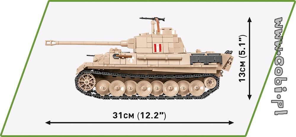 Cobi II WW Panzer V Panther PUDEL, 840 k, 2 f - obrázek 6