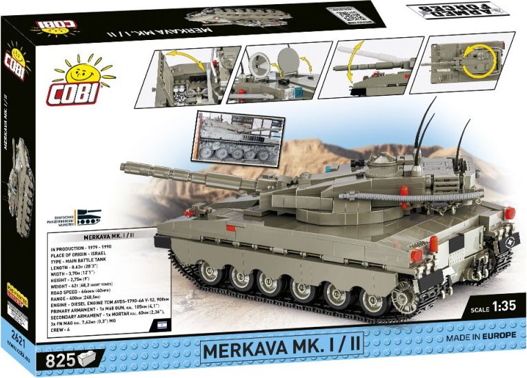 Cobi Armed Forces Merkava Mk. I/II, 1:35, 825 k - obrázek 2