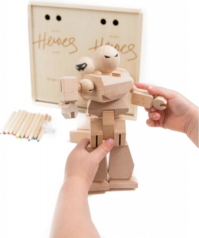Herní set Robot DIY 5 ks s pastelkami - obrázek 3