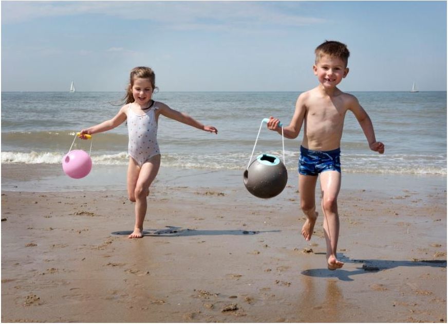 QUUT MiniBallo Kyblík světle modrá/žluté madlo - Malý kyblík - obrázek 2
