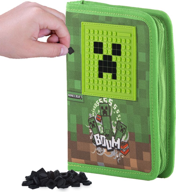 PIXIE CREW & MINECRAFT školní penál  s malým panelem - obrázek 2