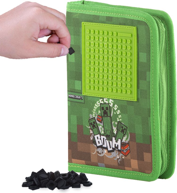 PIXIE CREW & MINECRAFT školní penál  s malým panelem - obrázek 3