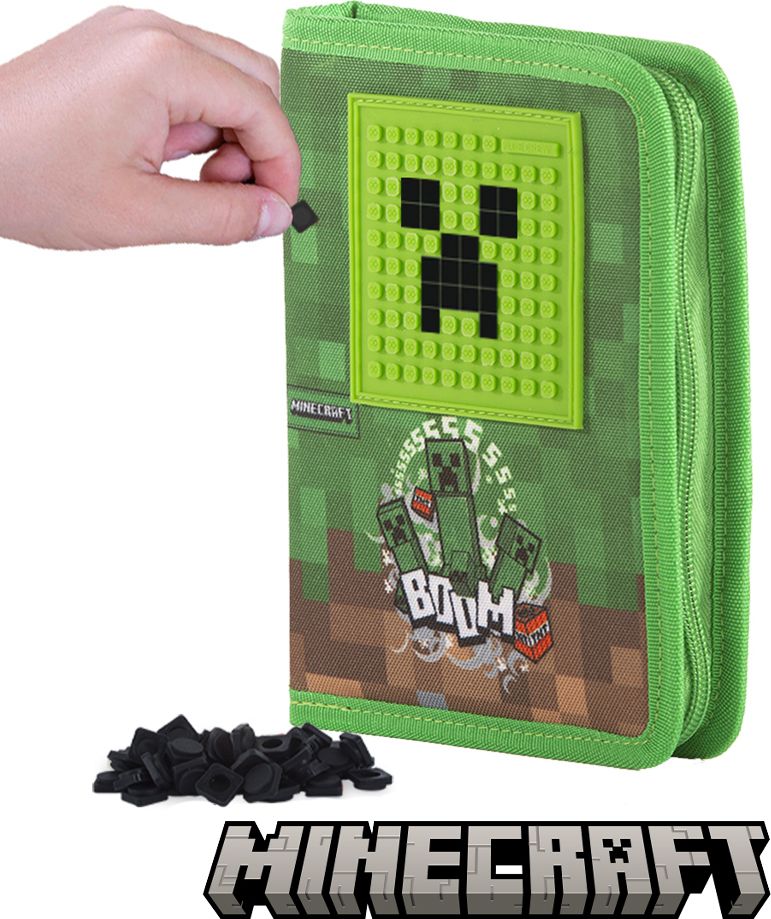 PIXIE CREW & MINECRAFT školní penál  s malým panelem - obrázek 4