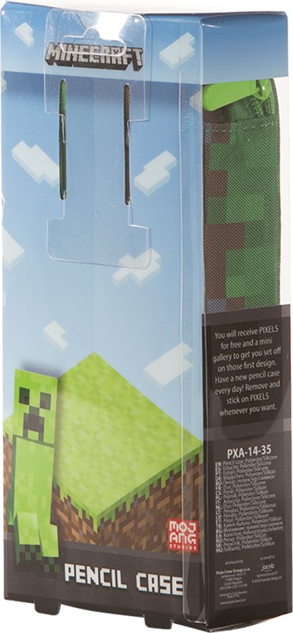 PIXIE CREW & MINECRAFT studentský penál zeleno-hnědý s malým panelem - obrázek 9
