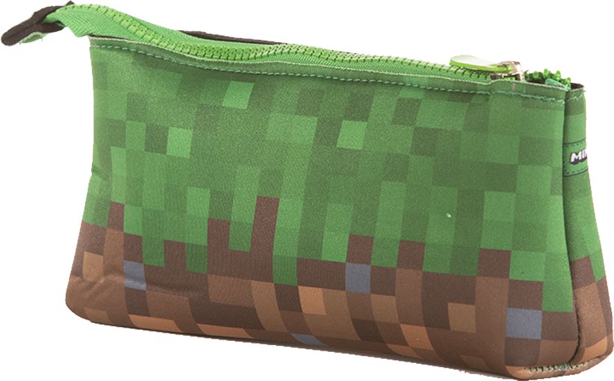 PIXIE CREW & MINECRAFT velké pouzdro zeleno-hnědé - obrázek 7