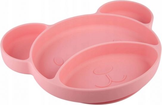 Canpol Babies  Silikonový talířek s přísavkou 500 ml - růžový - obrázek 1