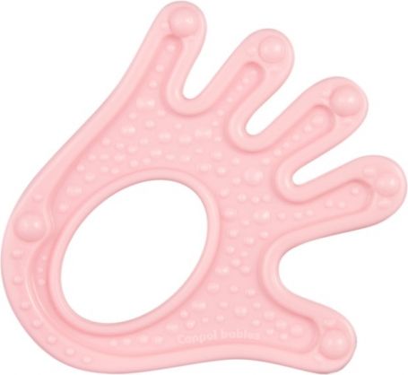 Canpol Babies  Elastické kousátko - různé tvary, růžová/červená - obrázek 1
