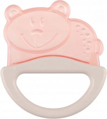 Canpol Babies  Silikonové kousátko/chrastítko - různé tvary, růžová/béžová - obrázek 1