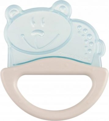 Canpol Babies  Silikonové kousátko/chrastítko - různé tvary, modrá/béžová - obrázek 1