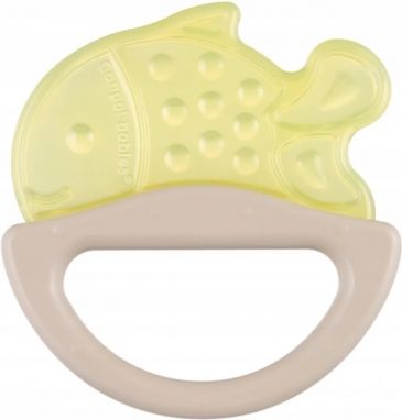 Canpol Babies  Silikonové kousátko/chrastítko - různé tvary, žlutá/béžová - obrázek 1