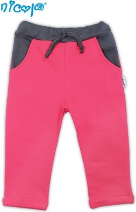 Nicol Tepláčky, kalhoty Vážka - červené s granátovou, roz. 68 - obrázek 1