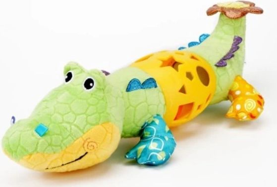 Bali Bazoo Plyšová hračka s chrastítkem - Krokodýl Bendy, zelená - obrázek 1