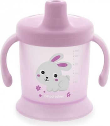Canpol Babies Nevylévací hrníček BUNNY & COMPANY Králiček, růžový - obrázek 1