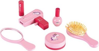 Eco Toys 6-dílná dřevěná kosmetická sada s taškou