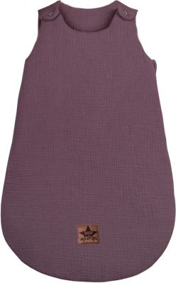 Baby Nellys Letní mušelínový spací vak Light Baby Soft, švestkový - obrázek 1