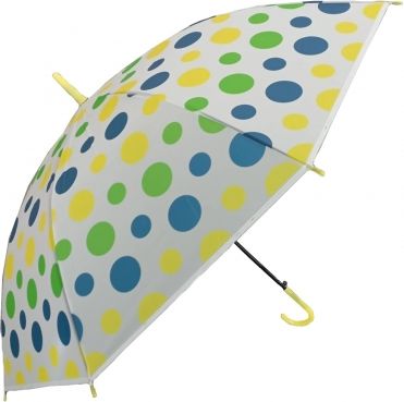 Tulimi Dětský holový deštník Puntík - žlutá, zelená, modrá - obrázek 1