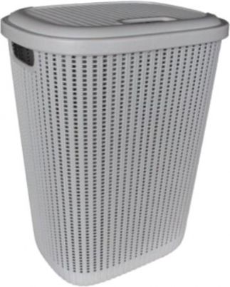 Keeeper Koš na prádlo s víkem -57 l, šedý - obrázek 1