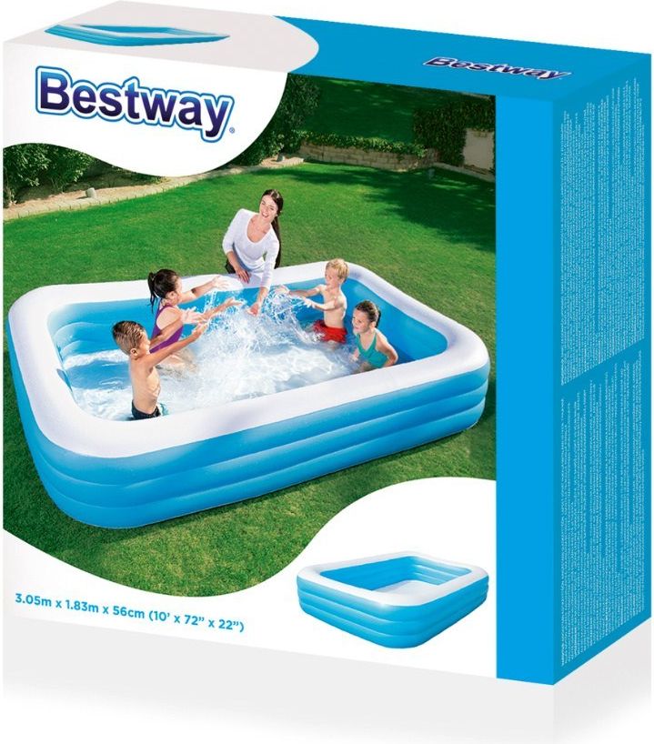 Bestway  Velký dětský obdelníkový bazén 305x183x56cm - obrázek 1