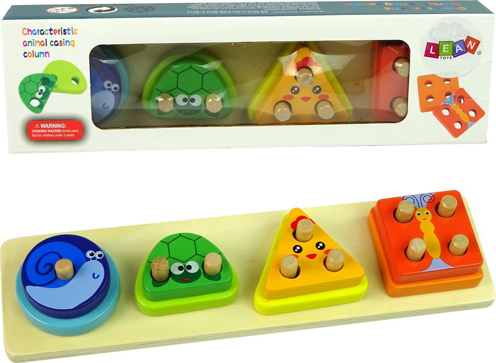 Mamido Dřevěná vkládačka pro nejmenší geometrické tvary - obrázek 1