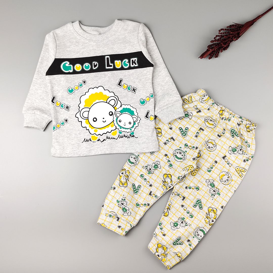Dětské pyžamo Good Luck, šedá (Dětské oblečení) Velikost: 86 - obrázek 6