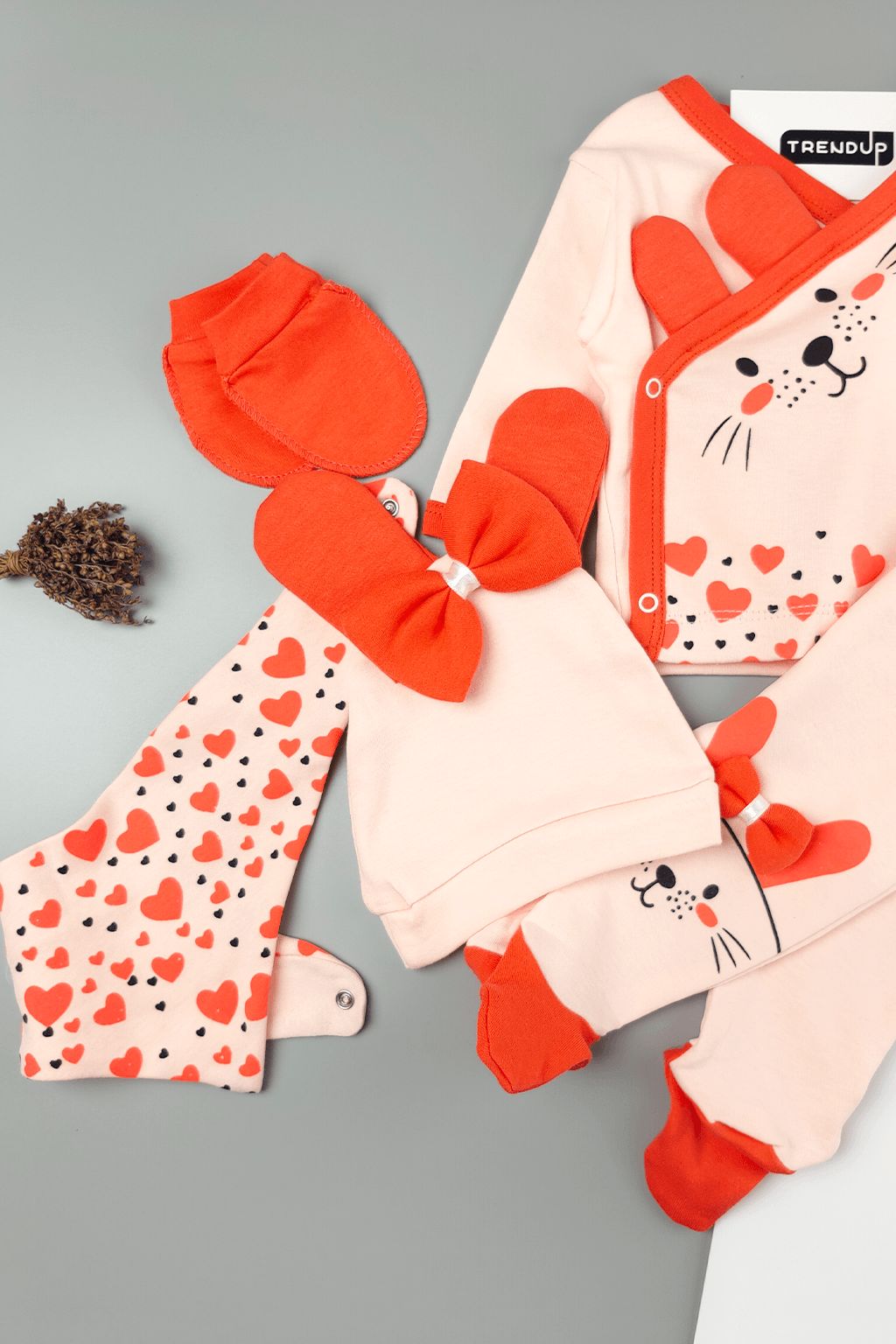 Kojenecký Dárkový Set, 5-dílná Love, 56 (Kojenecké oblečení) - obrázek 3