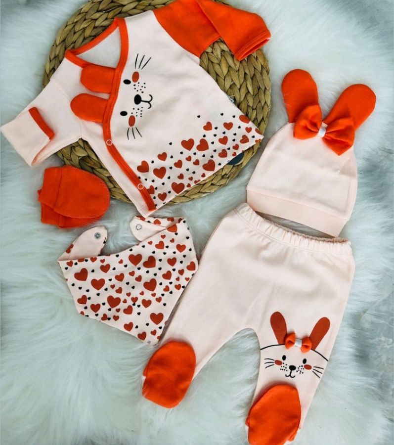 Kojenecký Dárkový Set, 5-dílná Love, 56 (Kojenecké oblečení) - obrázek 5
