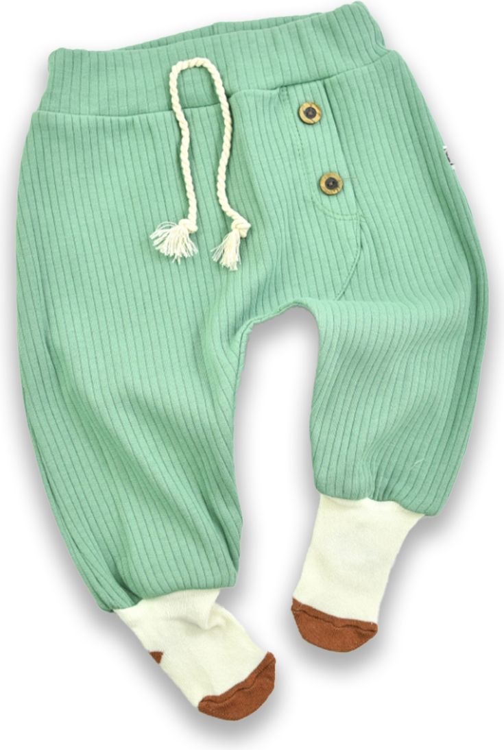 Polodupačky s ponožkami Trendy, mint | Dětské a kojenecké oblečení Velikost: 68 - obrázek 1
