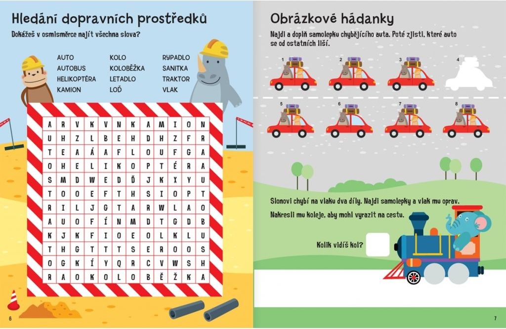 Svojtka Aktivity se samolepkami Vše, co jezdí - obrázek 3