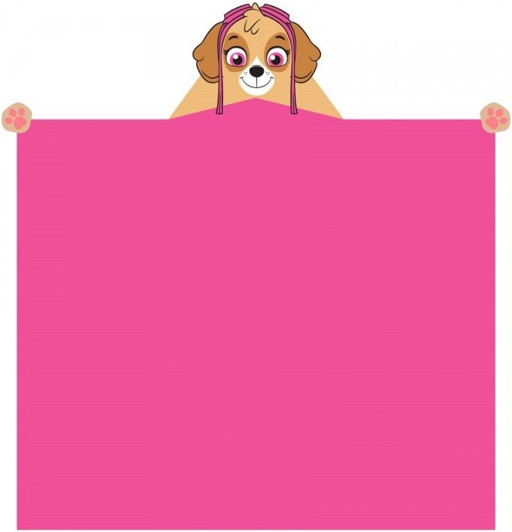 Carbotex Dětská deka s kapucí Tlapková patrola sky 140x110 cm - obrázek 3