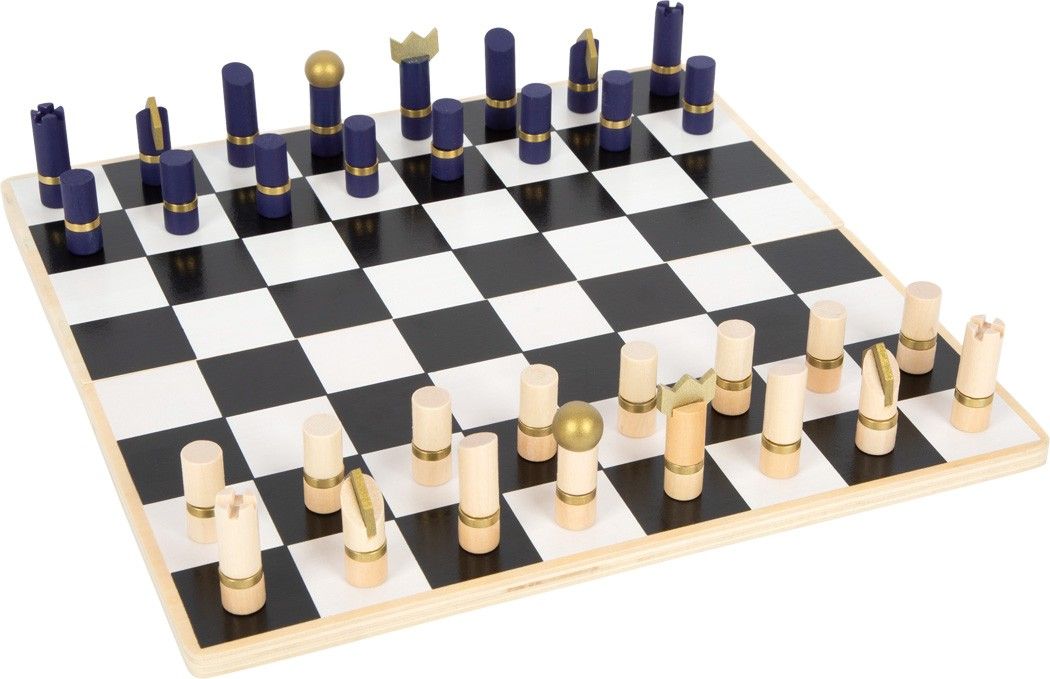 Small Foot by Legler Šachy a dáma Gold Edition - obrázek 1