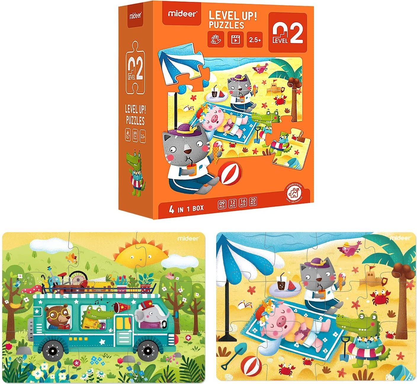 Mideer Puzzle LEVEL UP! 02 Roční období - obrázek 1