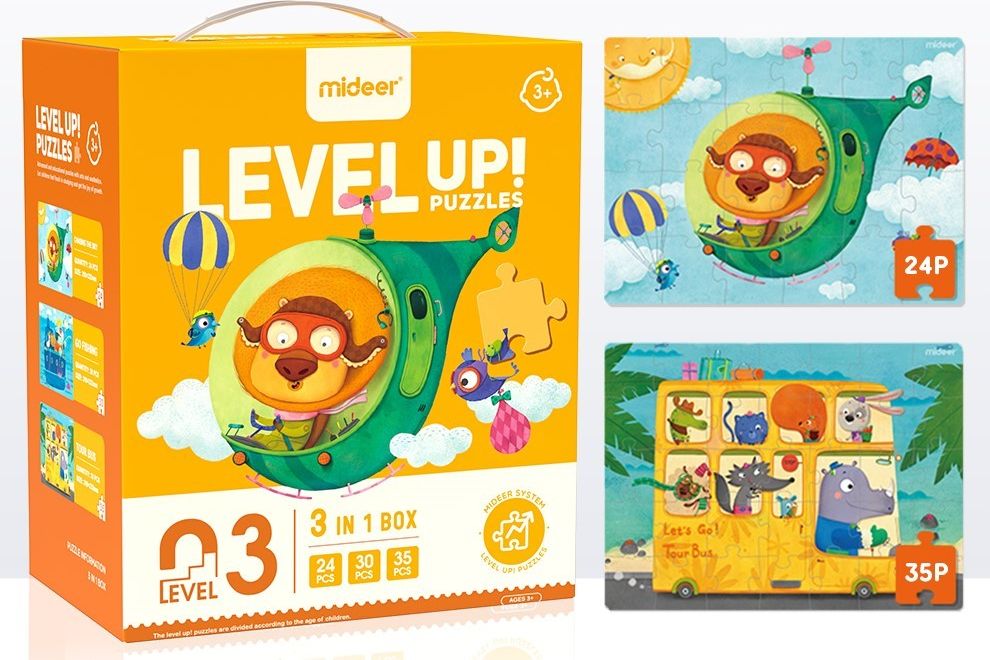 Mideer Puzzle LEVEL UP! 03 Cestování - obrázek 1