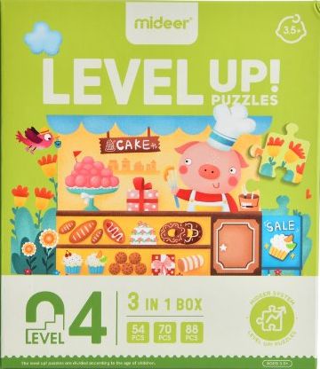 Mideer Puzzle LEVEL UP! 04 Pohádkové stavby - obrázek 1