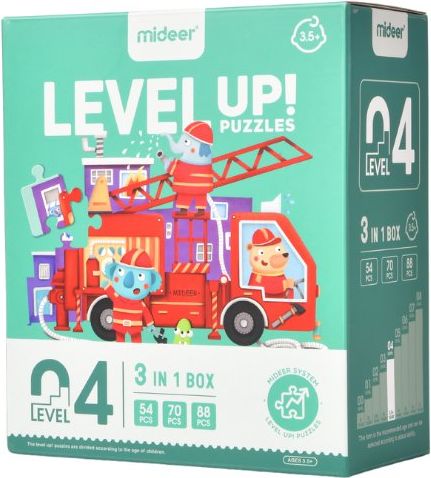 Mideer Puzzle LEVEL UP! 04 Dopravní prostředky - obrázek 4