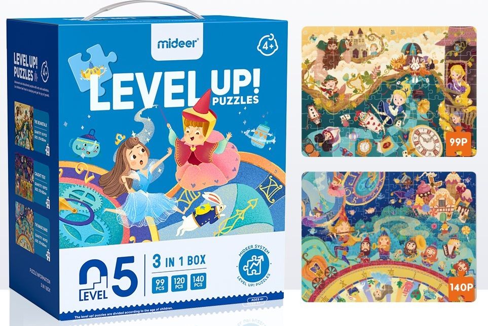 Mideer Puzzle LEVEL UP! 05 Pohádkový svět - obrázek 1
